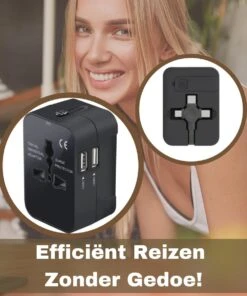 Wereldstekker Universeel - 2 USB-A Poorten - Inclusief 3-in-1 Oplader - Reisstekker Amerika - Internationale Reisstekker - 1500W -Voyago Winkel 1000x1200 24