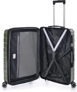 Jump Arogado - Reiskoffer - 66 Cm - 4 Wielen - TSA-Cijferslot - Kaki -Voyago Winkel 1001x1200 2