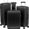 Travelsuitcase - Parma- Losse Reiskoffer - Polycarbonaat- Zwart - Hoogglans - Maat S / 42 Liter -Voyago Winkel 1003x1200 5