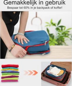 Hikr Packing Cubes - Set 3 Delig - Kofferorganizer - Waterdicht - Meerkleurig -Voyago Winkel 1006x1200 7