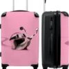 NoBoringSuitcases.com® Koffer Groot - Slak - Roze - Meisjes - Racen - Trolley Koffer Met TSA-slot - Met Wielen - 90 Liter - Reiskoffer - 66 Cm -Voyago Winkel 1007x1200 5