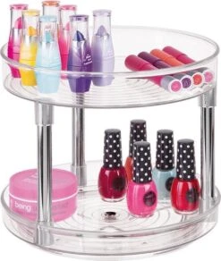 Lazy Susan Draaiplateau Met Verdieping, 23 X 23 X 24, Kunststof, Transparant - IDesign | Linus -Voyago Winkel 1014x1200 6