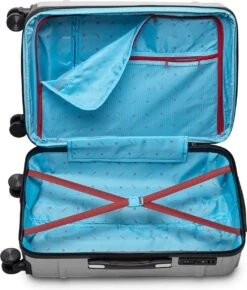 Tesla PC - Reiskoffer - 65 Cm - 4 Wielen - Zilver -Voyago Winkel 1021x1200