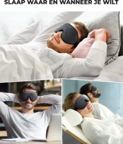 Nince Premium Slaapmasker - 100% Verduisterend - Nachtmasker - Oog Masker -Voyago Winkel 1025x1200 4