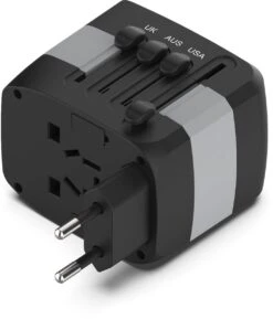 Universele Wereldstekker Met 4 USB-C En USB Poorten - Internationale Reisstekker Voor 150+ Landen - EU - Engeland (UK) - Amerika (USA) - Australië - Azië - Zuid Amerika - Reis Adapter - Wereld Stekker - Oplader – Zwart -Voyago Winkel 1027x1200 5