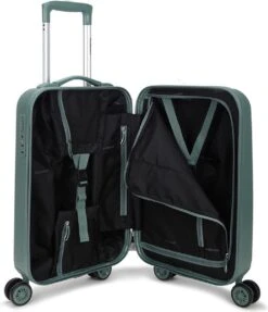 Decent Handbagage Koffer / Trolley / Reiskoffer - 55 Cm - 38 Liter - ABS - Tranporto - Groen 32 Decent Handbagage Koffer / Trolley / Reiskoffer - 55 Cm - 38 Liter - ABS - Tranporto - Groen -Voyago Winkel 1032x1200
