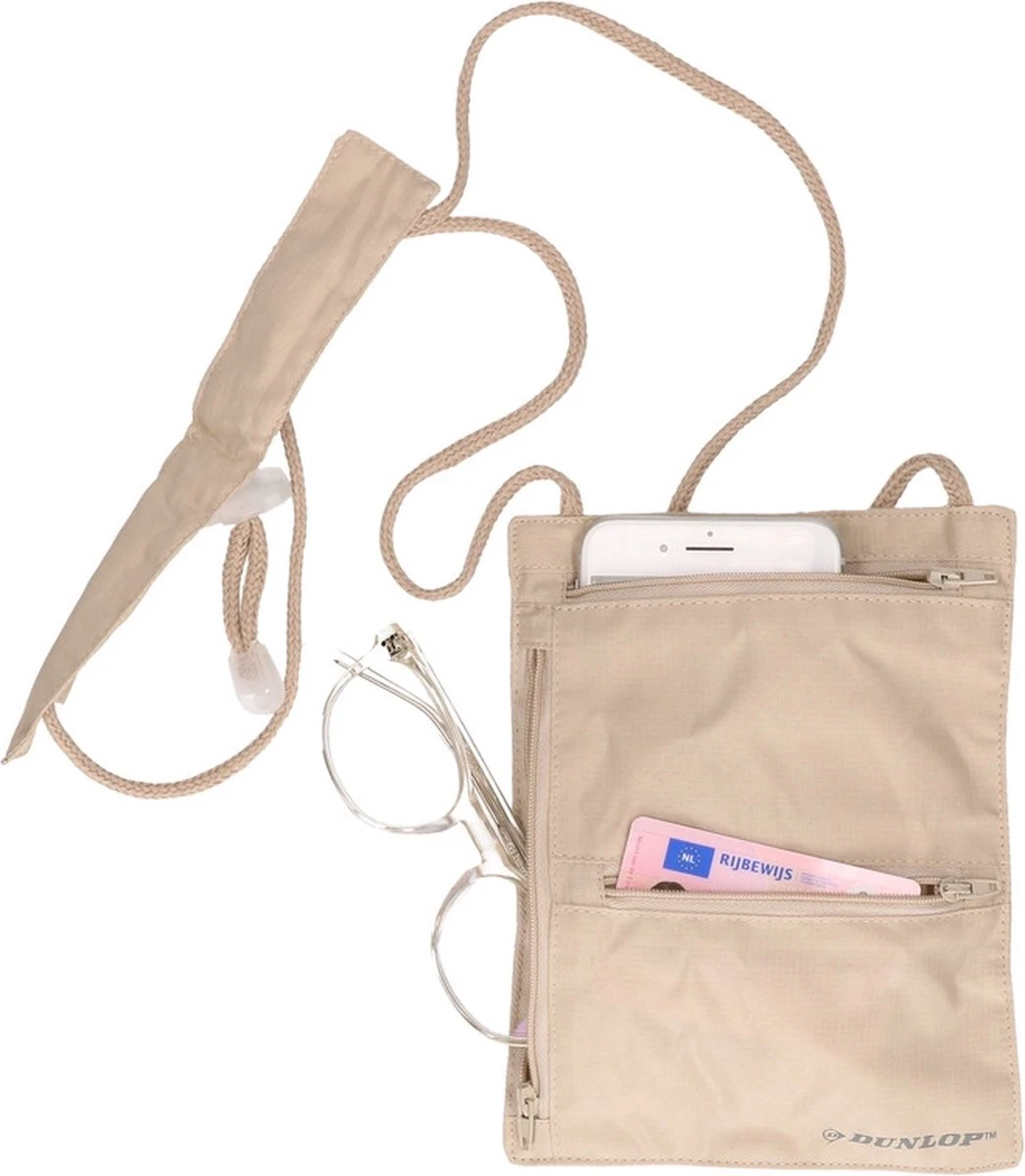 Merkloos Handige Halstas - Nektasje Reisportemonee 20 Cm - Reistasje 4 Merkloos Handige Halstas - Nektasje Reisportemonee 20 Cm - Reistasje - Afbeelding 2