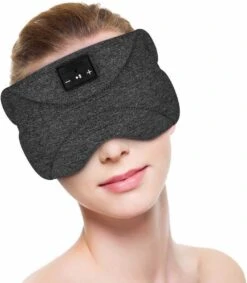 Slowwave Bluetooth Slaapmasker - 'White Noise' Edition (limited) - 20 'ingebouwde' White Noise Geluiden (gebruik Ook Zonder Bluetooth/smartphone - 100% Verduisterend - Ultraplatte 'spons Speakers' (perfect Voor Zijslapers) -Voyago Winkel 1049x1200 6