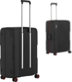 CarryOn Protector Luxe Reiskoffer - Trolley 66cm Met TSA-klikslot En OKOBAN - Ultrasterk - Zwart -Voyago Winkel 1055x1200