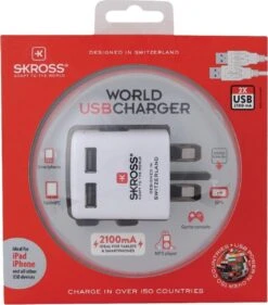 SKROSS - Wereld USB Lader 2400 MA (2x USB Type-A) -Voyago Winkel 1055x1200 3
