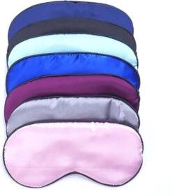 KELERINO. Zijden Slaapmasker - Verstelbaar - Mannen / Vrouwen - Nacht - Zwart -Voyago Winkel 1056x1200 4