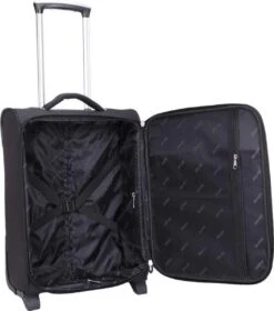 Decent Handbagage Koffer / Trolley / Reiskoffer - 50 Cm - 35 Liter - Polyester - Super-Light - Zwart -Voyago Winkel 1060x1200 5