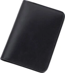 Su.B Paspoort Hoesje, Kaarthouder, Luxe Leer, Paspoortportemonnee Voor Kaarten, Ticket - Zwart