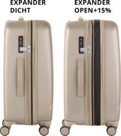CarryOn Skyhopper Reiskoffer – 68.5cm TSA Trolley Met Expander En OKOBAN - Champagne -Voyago Winkel 1068x1200 2