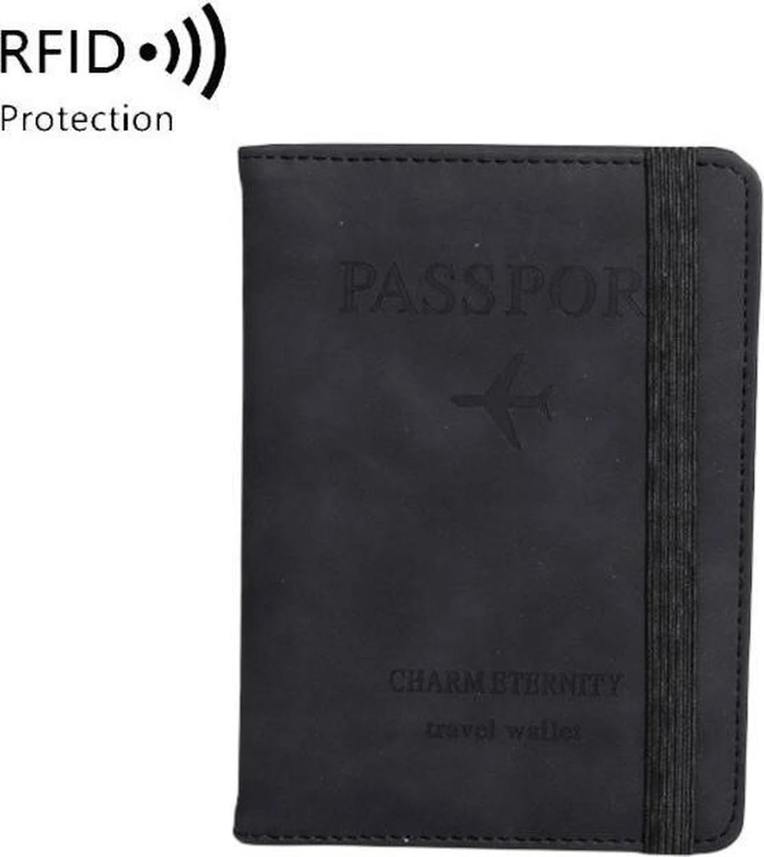 Merkloos ''OP=OP'' Luxe Paspoorthouder Suède / Leer - Zwart - Paspoorthoesje - Reisportemonnee - Bescherm Cover - Portemonnee - Pashouder 4 Merkloos ''OP=OP'' Luxe Paspoorthouder Suède / Leer - Zwart - Paspoorthoesje - Reisportemonnee - Bescherm Cover - Portemonnee - Pashouder - Afbeelding 2