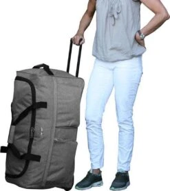 Castillo Oxford L - Grote Wieltas - 76 Cm - Donkergrijs -Voyago Winkel 1069x1200 8