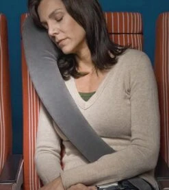 Merkloos Reiskussen - Nekkussen Vliegtuig, Auto, Trein Enz - Verstelbaar En Opblaasbaar - Met Stoelbevestiging -Voyago Winkel 1071x1200 7