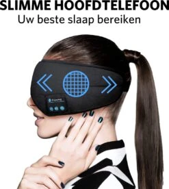 Traveltime - Slaapmasker Met Speakers - Bluetooth 5.0 - 100% Verduisterend - Verstelbaar - Zwart -Voyago Winkel 1072x1200 5