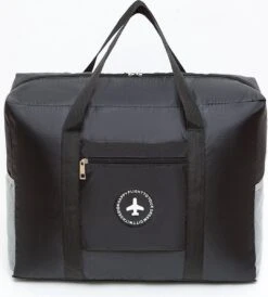 Merkloos Duurzame Reistas Voor Weekendjes Weg - Waterdicht - Met Handige Insteekvakken - Zwart -Voyago Winkel 1080x1200 1