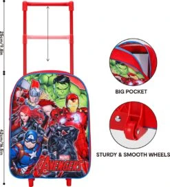 Marvel THE AVENGERS Trolley Koffertje Vakantie Logeren Tripjes -Voyago Winkel 1089x1200 1
