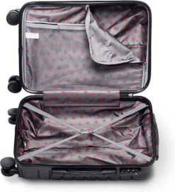 Swiss Alpine 2.0 - Handbagage Koffer - 55x35x20 Cm - 4 Wielen - Zwart -Voyago Winkel 1089x1200