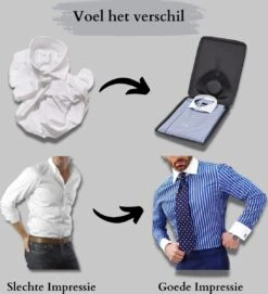 Stige Kledinghoes - Mannen Cadeautjes - Kreukvrije Overhemden - 36x48cm - Zwart -Voyago Winkel 1092x1200 7