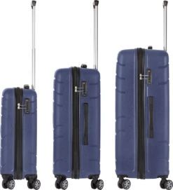 TravelZ Big Bars Kofferset - Trolleyset 3-delig Met TSA-slot - Blauw -Voyago Winkel 1095x1200 14