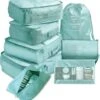 Merkloos Packing Cubes Set 7-Delig - Kleding Organizer Voor Koffers, Tassen En Backpack - Turquoise -Voyago Winkel 1099x1200 6