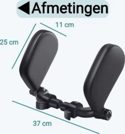 Perow Verstelbare Hoofdsteun Auto - Hoofdkussen - Kinderen En Volwassenen - Neksteun - Verstelbaar - Veiligheid - Zwart -Voyago Winkel 1116x1200 9