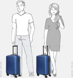 Enrico Benetti Louisville 39040 Handbagage Koffer 52 Cm - Blauw -Voyago Winkel 1117x1200