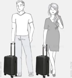 Enrico Benetti Louisville 39040 Handbagage Koffer Hardcase ABS - Zwart -Voyago Winkel 1118x1200 1