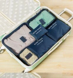Packing Cubes Set - Koffer Of Tas Organizer - Inpak Zakken - Donkerblauw -Voyago Winkel 1120x1200 5