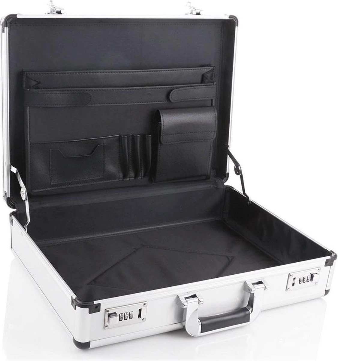 Dermata Laptoptas / Werktas / Aktetas - Business - Zilver - 8 Dermata Laptoptas / Werktas / Aktetas - Business - Zilver - - Afbeelding 6