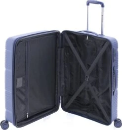 Gladiator Bionic M Spinner 65 Expandable - TSA Slot - Blauw -Voyago Winkel 1127x1200
