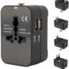 Benson Wereldstekker - Reisadapter - Internationaal - 2 USB Poorten - Zwart -Voyago Winkel 1127x1200 5