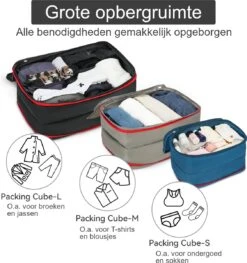 Hikr Packing Cubes - Set 3 Delig - Kofferorganizer - Waterdicht - Meerkleurig -Voyago Winkel 1127x1200 6