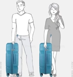 Decent ONE-CITY Large Koffer - 76 Cm - TSA Slot - Petrol -Voyago Winkel 1132x1200 6