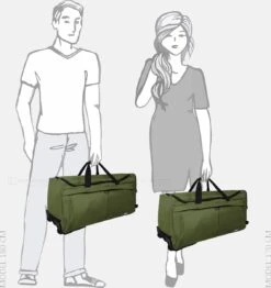 Enrico Benetti Amsterdam 35326 Wieltas M - 72,5 Liter - Olijfgroen -Voyago Winkel 1133x1200 4