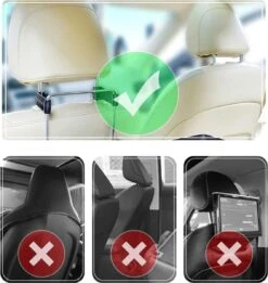 Perow Verstelbare Hoofdsteun Auto - Hoofdkussen - Kinderen En Volwassenen - Neksteun - Verstelbaar - Veiligheid - Zwart -Voyago Winkel 1135x1200 10