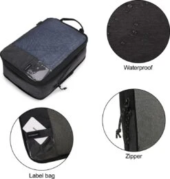 Bagsmart Packing Cubes Compressie Cubes - Set Van 6 - Zwart -Voyago Winkel 1135x1200 12