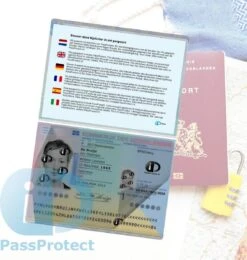 PassProtect Voor Paspoort | Beschermfolie | Herbruikbaar | Voorkom Identiteitsfraude | Beveiliging BSN En Pasfoto