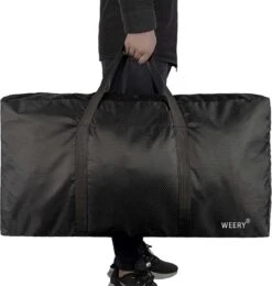 WEERY Reistas, 96L Grote Waterdichte Reistassen, Lichtgewicht Opvouwbare Plunjezakken Voor Weekenders Heren Dames, Zwart -Voyago Winkel 1138x1200 4