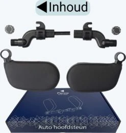 Perow Verstelbare Hoofdsteun Auto - Hoofdkussen - Kinderen En Volwassenen - Neksteun - Verstelbaar - Veiligheid - Zwart -Voyago Winkel 1138x1200 7