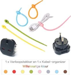 Colorful Sun® Universele Wereldstekker - Reisstekker Type E & F - UK Naar EU/ID/KR - 1 Stuk - Engeland, Schotland(UK), Hong Kong, Ierland, Malta, Maleisië, Singapore Naar Europa(EU), Indonesië, Korea - Kinderbeveiliging - Zwart -Voyago Winkel 1141x1200 10