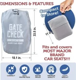 Bramble Reistas Voor Autostoeltje 86,4 Cm Polyester Grijs -Voyago Winkel 1141x1200 6