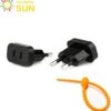 Colorful Sun® Universele Wereldstekker - Reisstekker Type C - USA Naar EU - CN Naar EU - 1 Stuk - Gratis Kabel-organizer - Kinderbeveiliging - Zwart - Reis Adapter - Wereldadapter - Reis Verloopstekker - Stekkerdoos -Voyago Winkel 1149x1200 5
