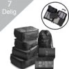 VoordeelShop Packing Cubes Set 7-delig - Kleding Organizer Set Voor Koffer En Backpack - Bagage Organizers - Zwart -Voyago Winkel 1150x1200 11