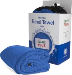 Care Plus Reishanddoek Microvezel - Maat: Large 75 X 150 Cm - Blauw - Travel Towel