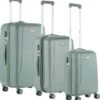 CarryOn Skyhopper Kofferset – TSA Trolleyset Met OKOBAN – Dubbele Wielen - Olijf -Voyago Winkel 1152x1200 1