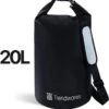 Trendwares - Drybag – Strandtas - Waterdichte Tas – Droogtas – Rugtas - Survival Outdoor Tas – 20 Liter - Zwart -Voyago Winkel 1152x1200 14